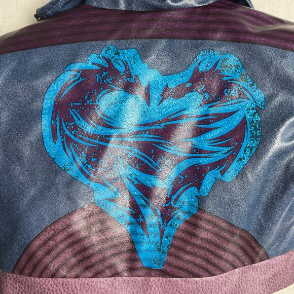 Disney Descendants 3 Spirit Halloween Maleficent Mal Faux Leather Jacket Small - Picture 5 of 11